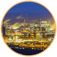 Postes solares para parques industriales